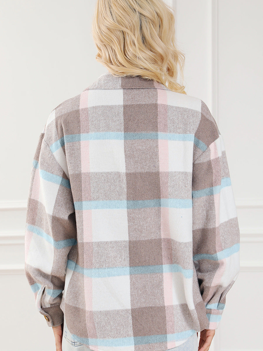 Multi Color Long Sleeved Coat