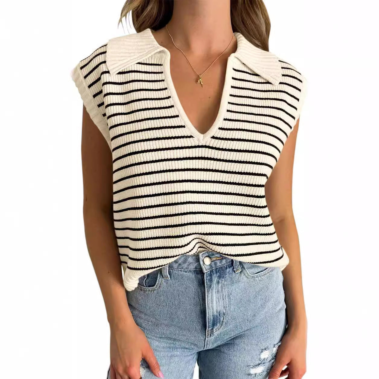 Summer New V-neck Casual Tops
